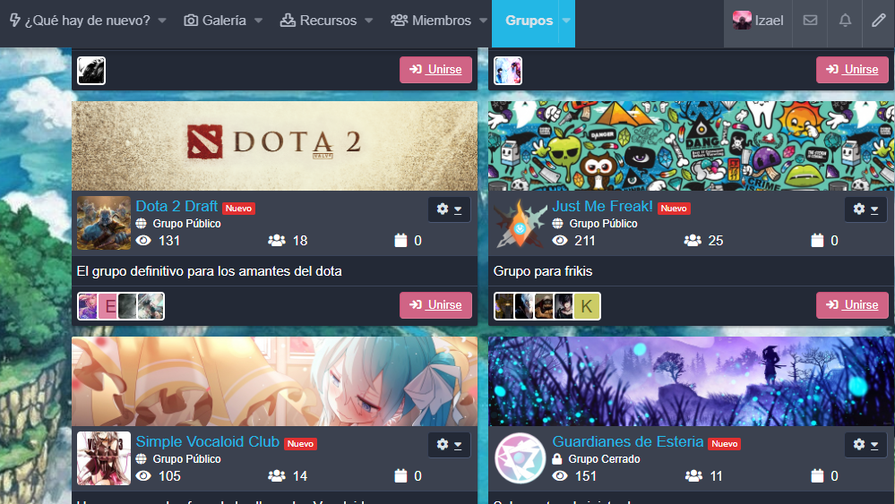 Forum Images section — community-uploaded artwork and game posts (Dota 2, fan content)